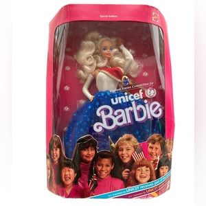 1989 UNICEF Barbie Vintage Collectible Doll New in Box